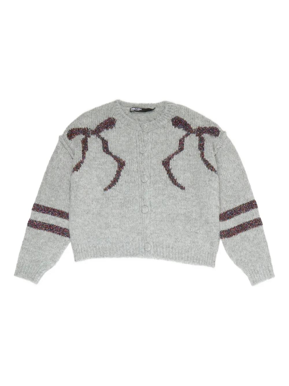 Bimba y Lola Cardigan con fiocco - Grigio
