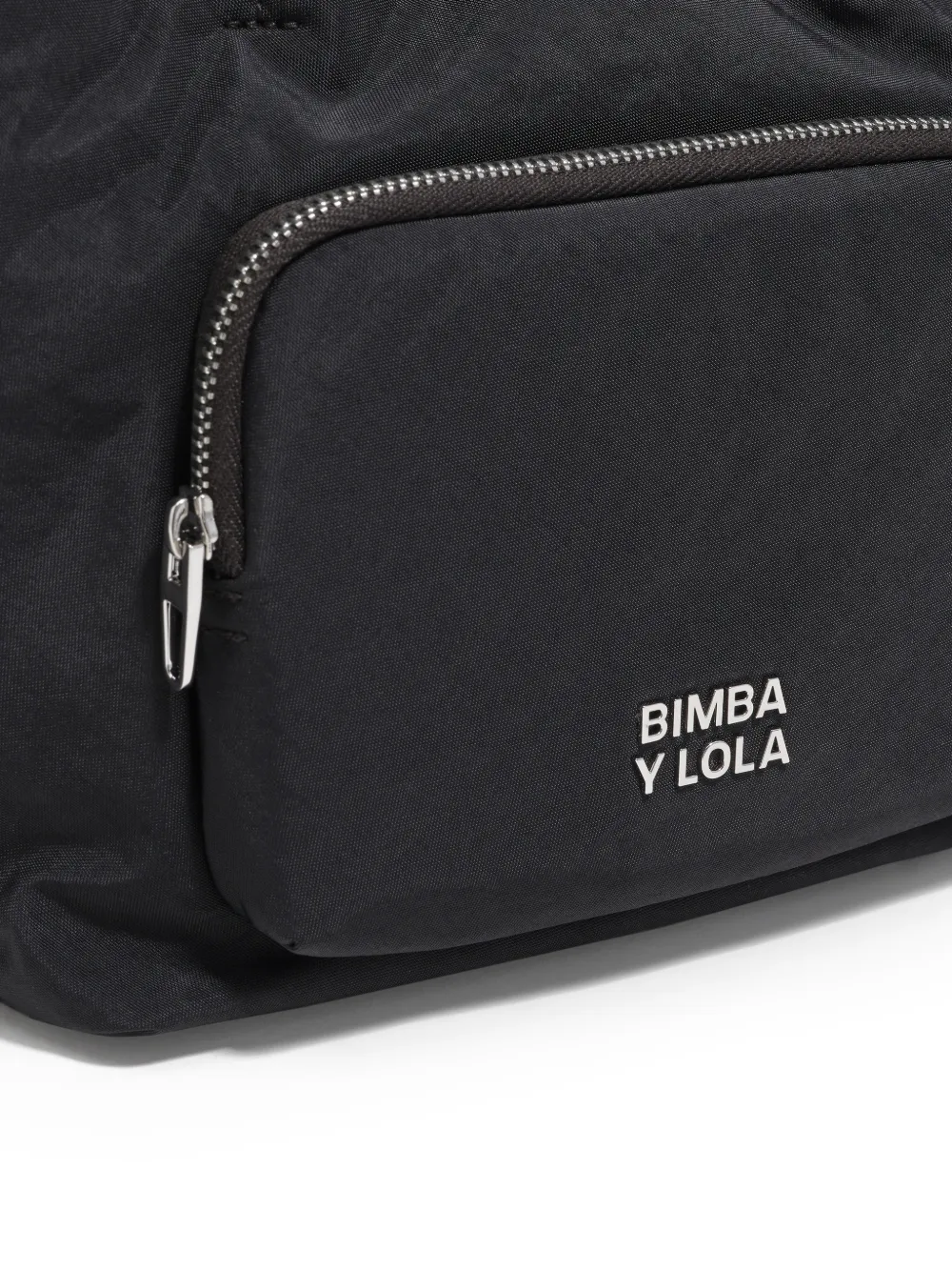 Bimba Y Lola Zip Pocket Mini Bag In Black