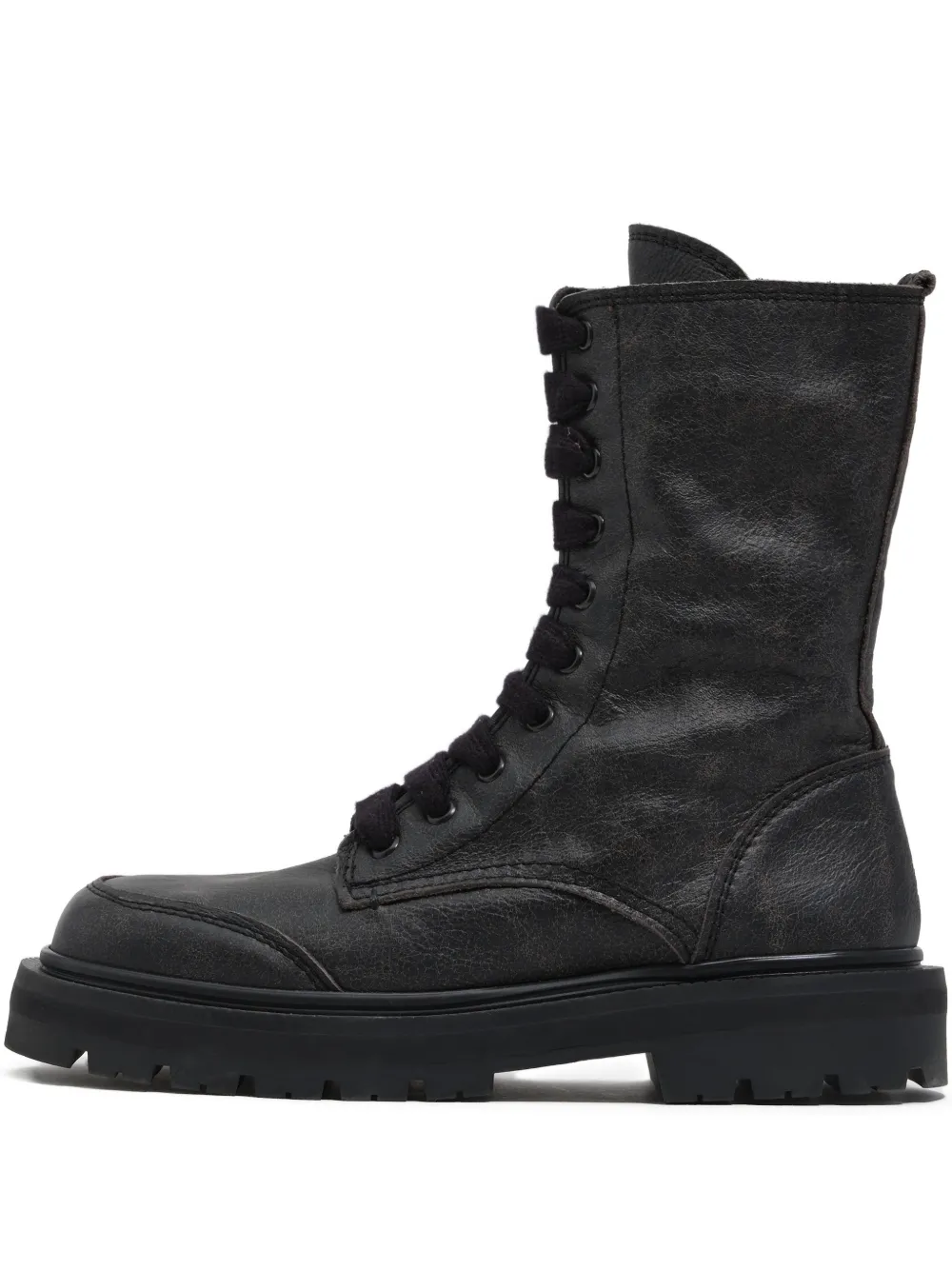 Bimba y Lola 35 mm combat boots met rits Zwart