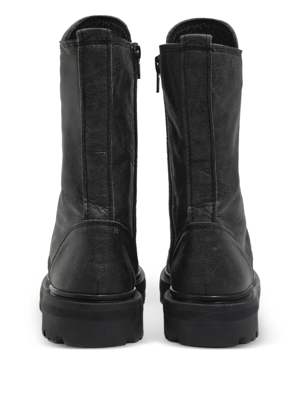 Bimba y Lola 35 mm combat boots met rits Zwart