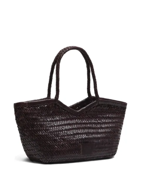 Bimba y Lola large braided handle tote bag
