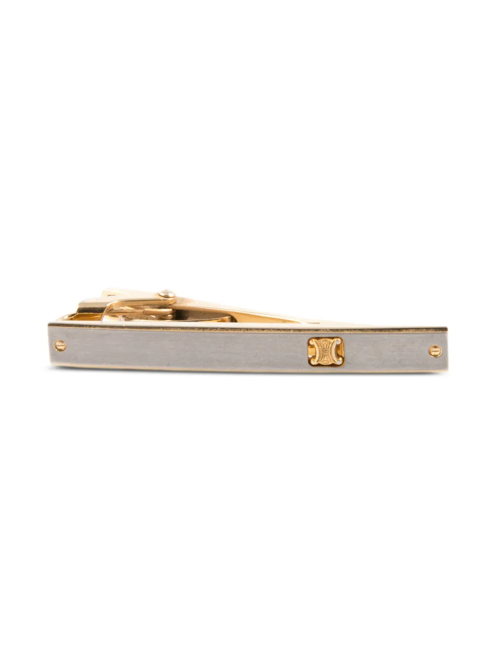 Celine Pre-Owned 1990s Triomphe tie link | Gold | Image 1