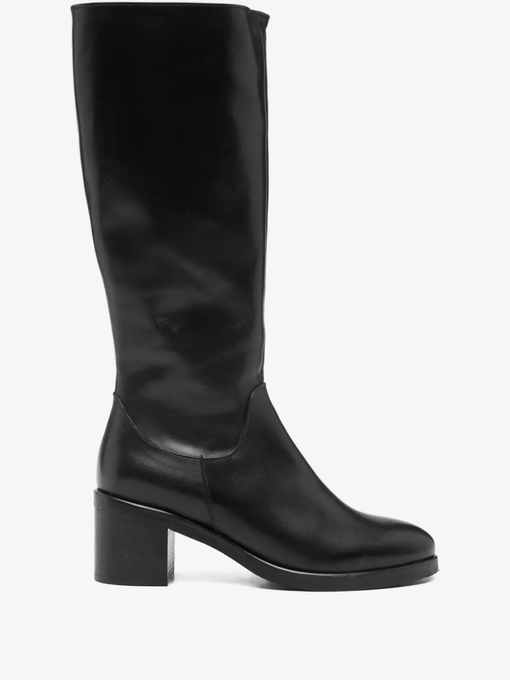 60 mm leather knee-high boots