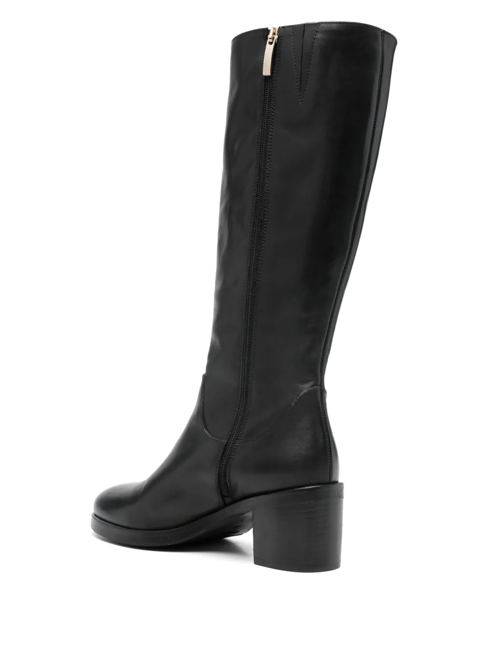 paola parisi 60 mm leren knielaarzen Zwart