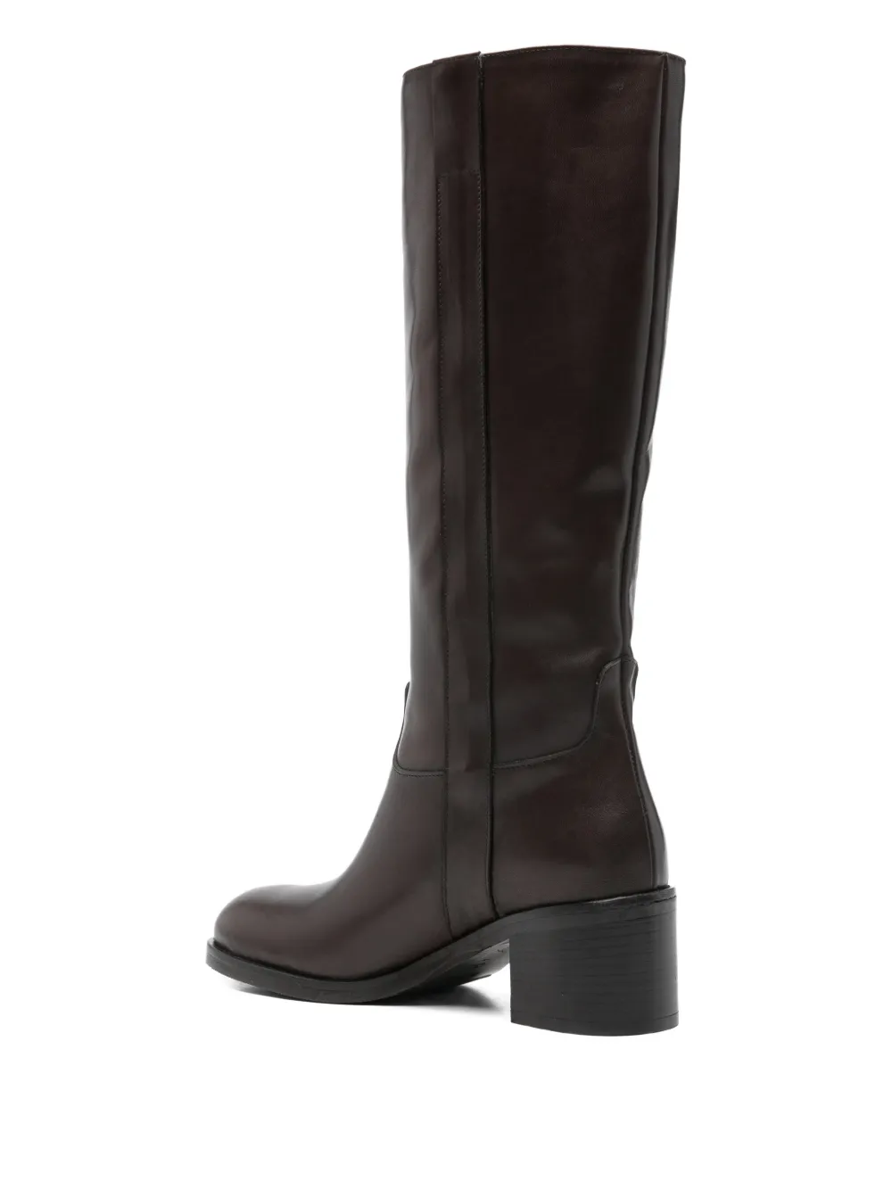 paola parisi 65mm laarzen met blokhak Bruin