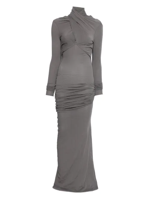 ENTIRE STUDIOS ruched long-sleeve maxi dress