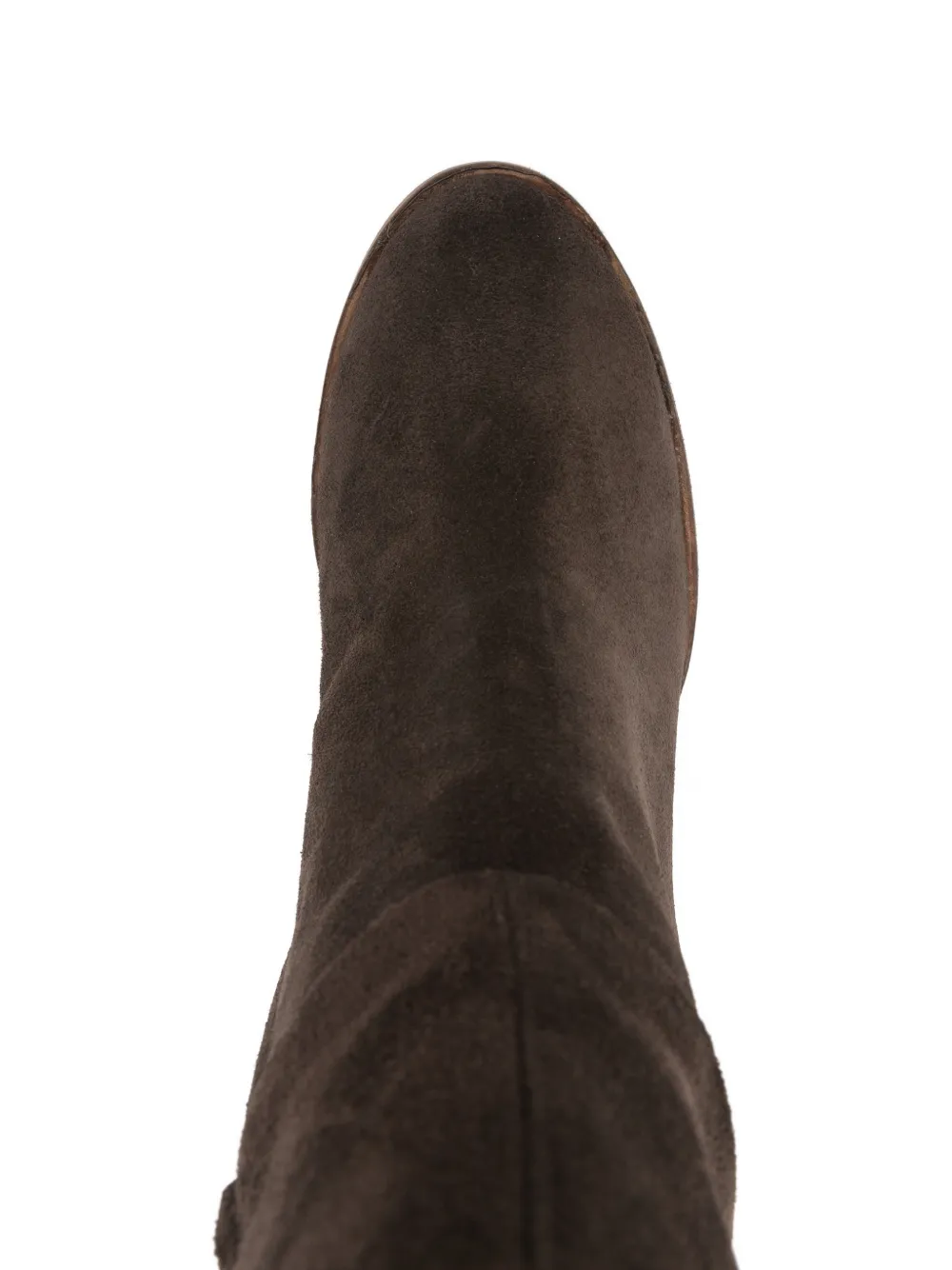 paola parisi 85 mm suède laarzen met blokhak Zwart