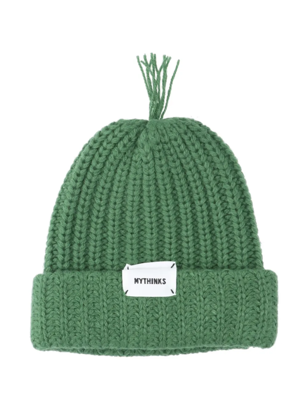 Mythinks Logo-label Beanie Hat In Green