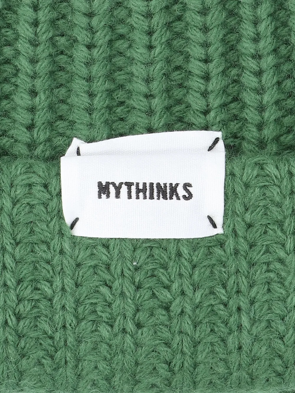 Mythinks Logo-label Beanie Hat In Green