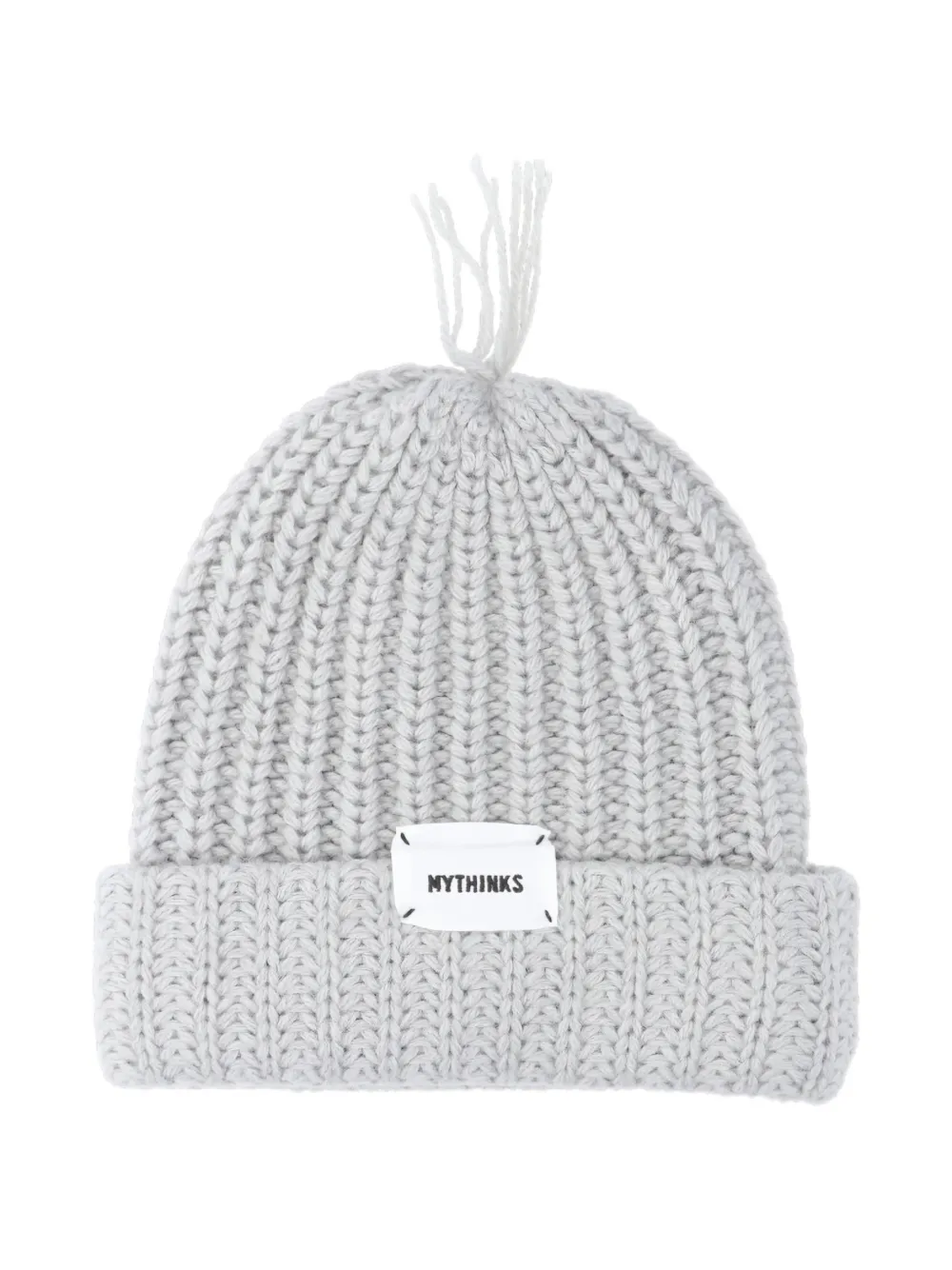 Mythinks Ribbed-knit Beanie Hat In Gray