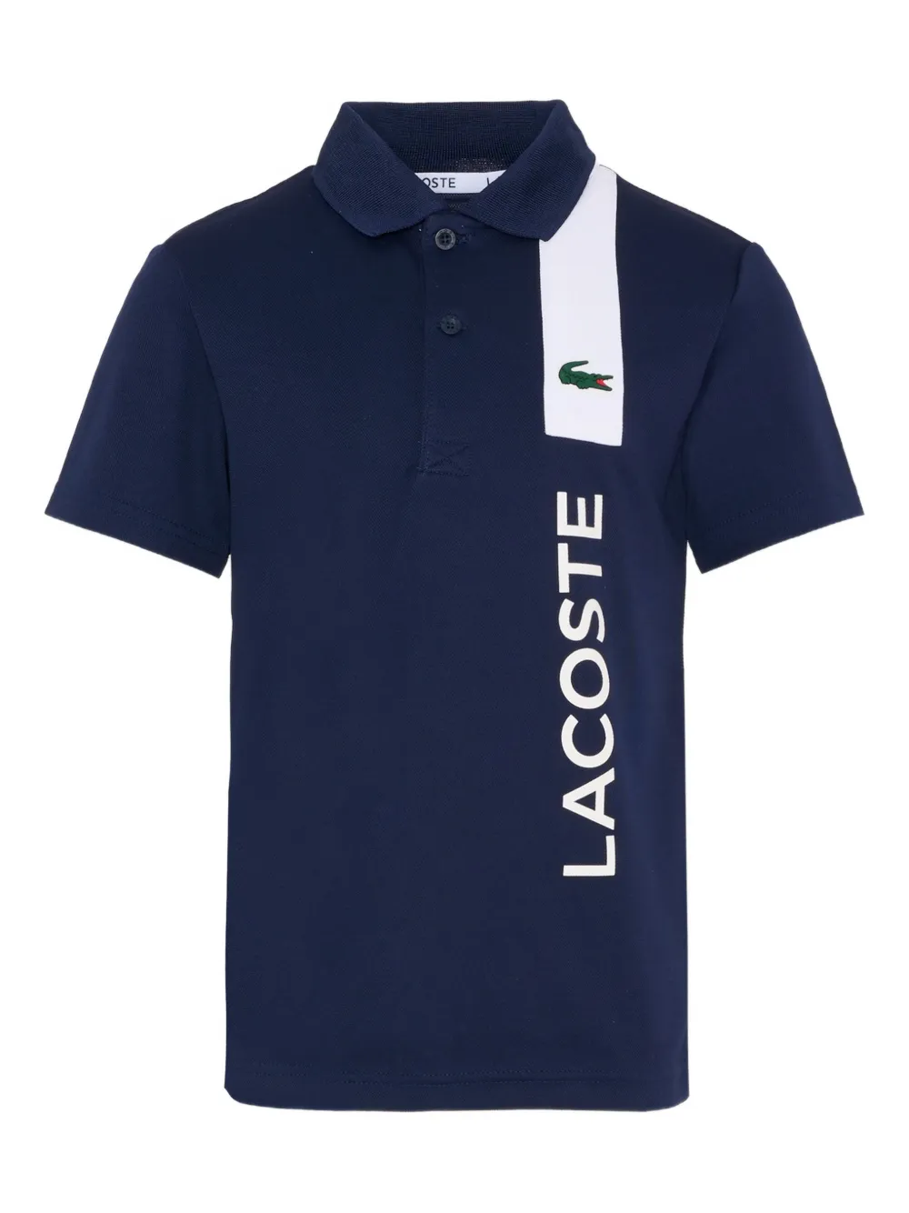 Lacoste Kids piqué short-sleeve polo shirt - Blu