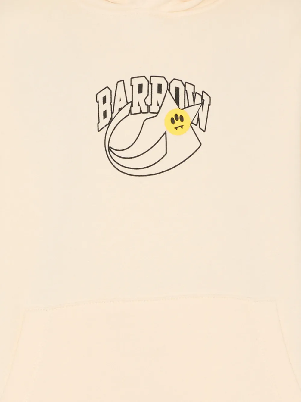 Barrow kids logo-print hoodie Beige
