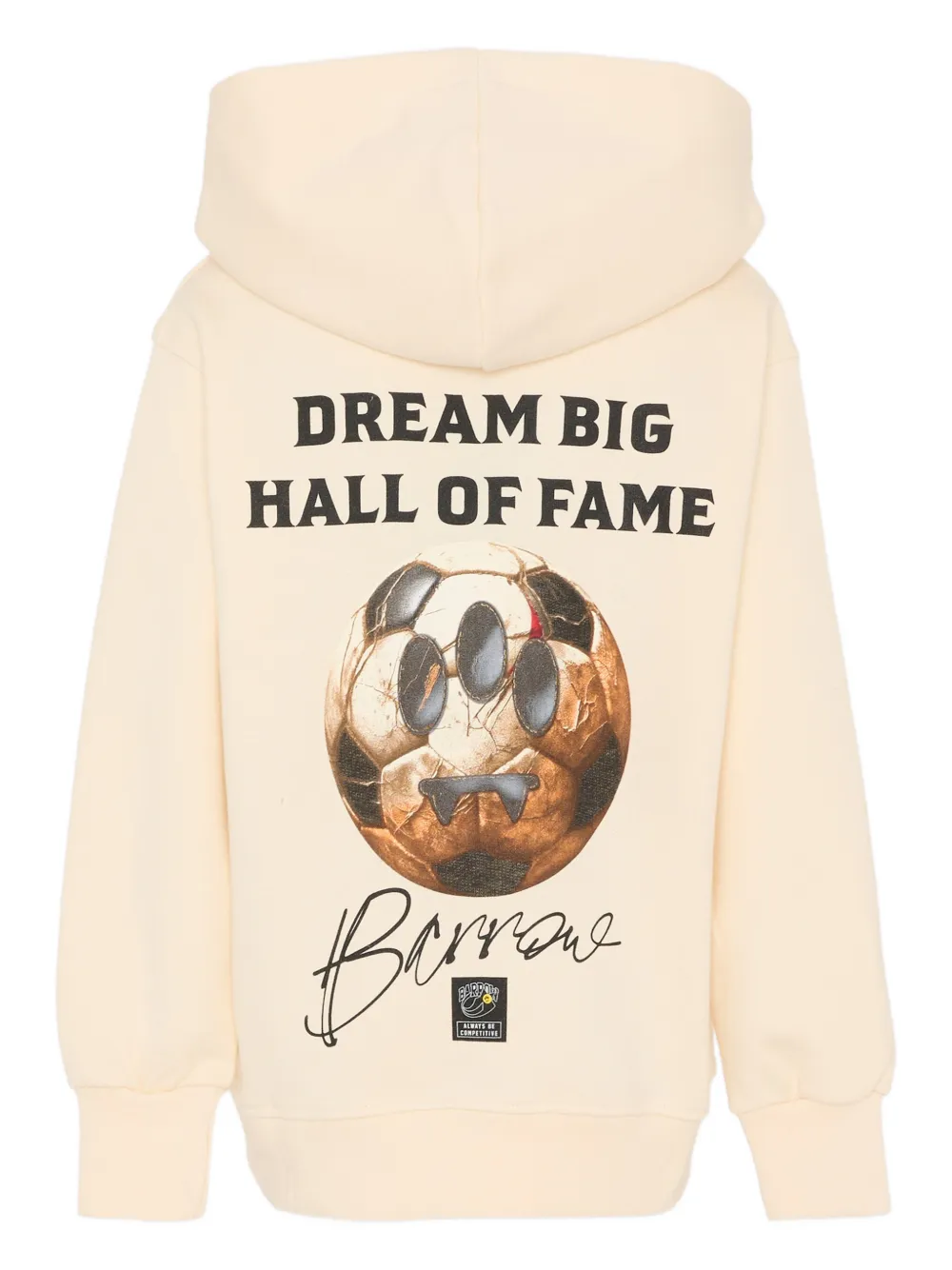 Barrow kids logo-print hoodie Beige