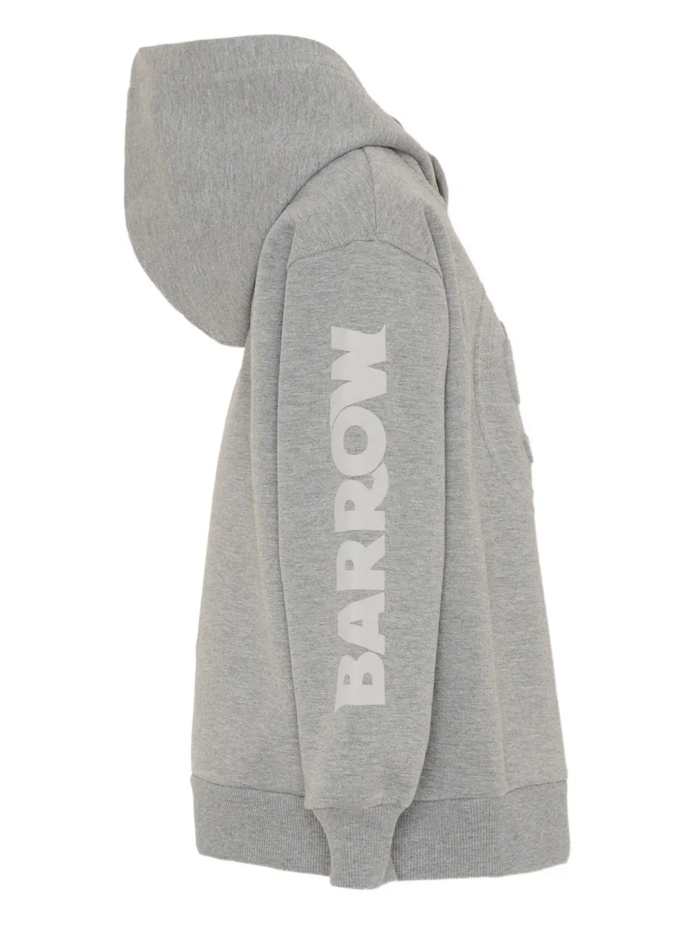 Barrow kids logo-embossed hoodie Grijs