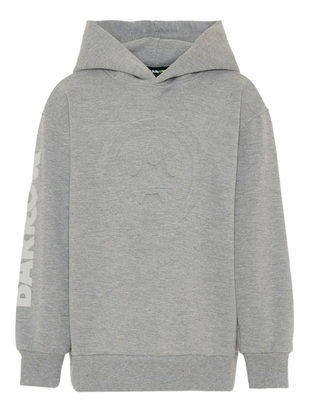 Barrow kids logo-embossed hoodie - Grigio
