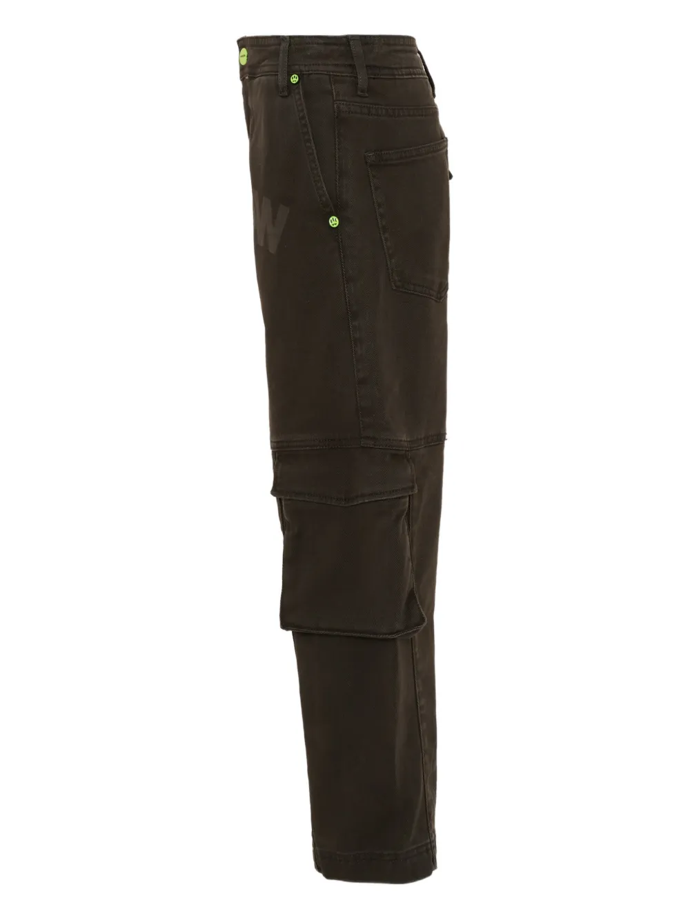 Barrow Logo-print Cargo Pants In Brown