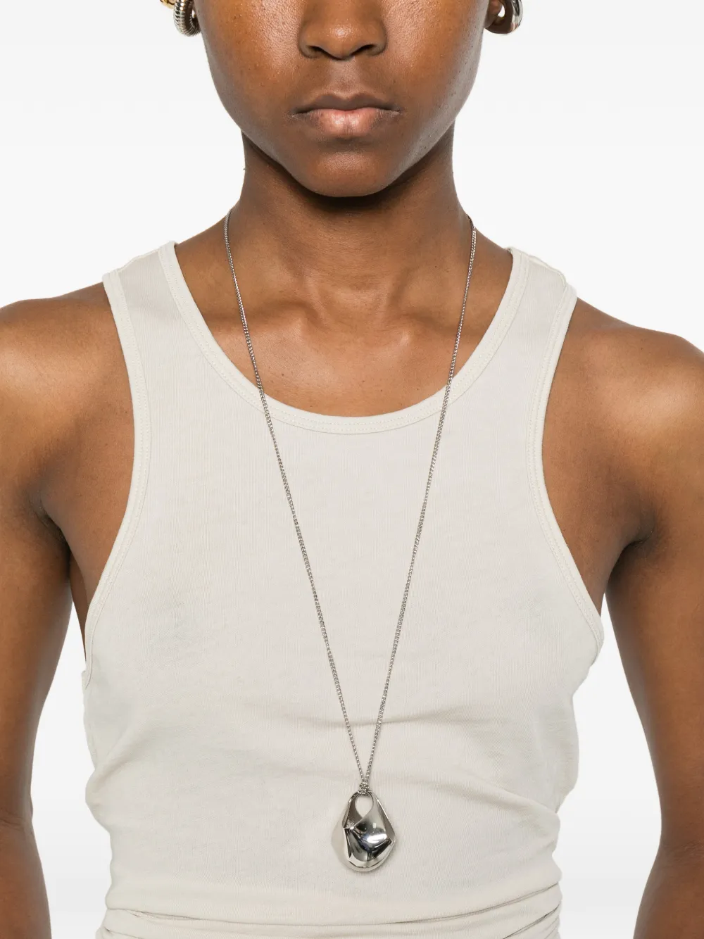 ENTIRE STUDIOS Tanktop met print Beige