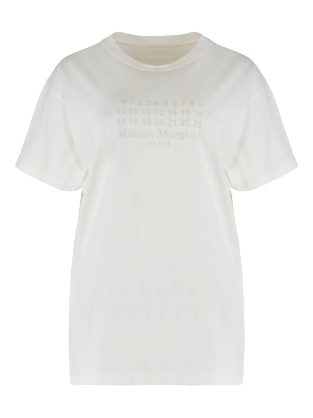 Maison Margiela Numeric cotton jersey T-shirt - ニュートラル