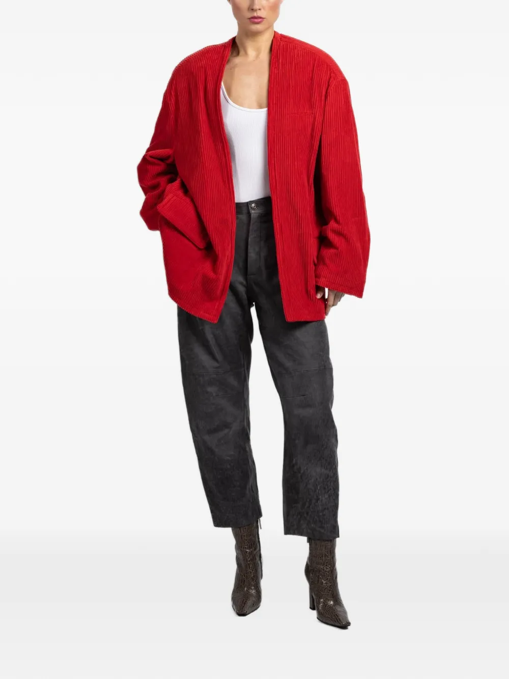  Jejia Corduroy Jacket - Red 
