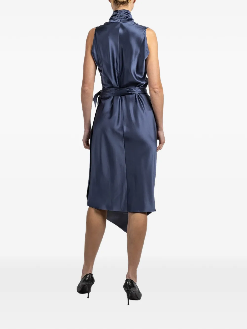 Victor Tie-Waist Wrap Midi Dress