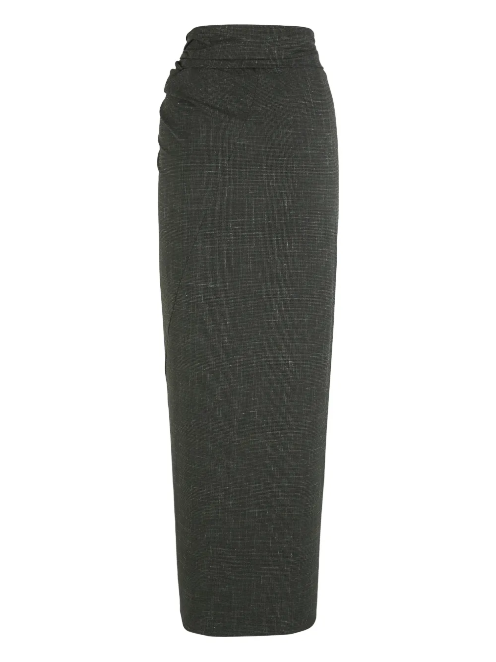 Tie Waist Jacquard Maxi Skirt