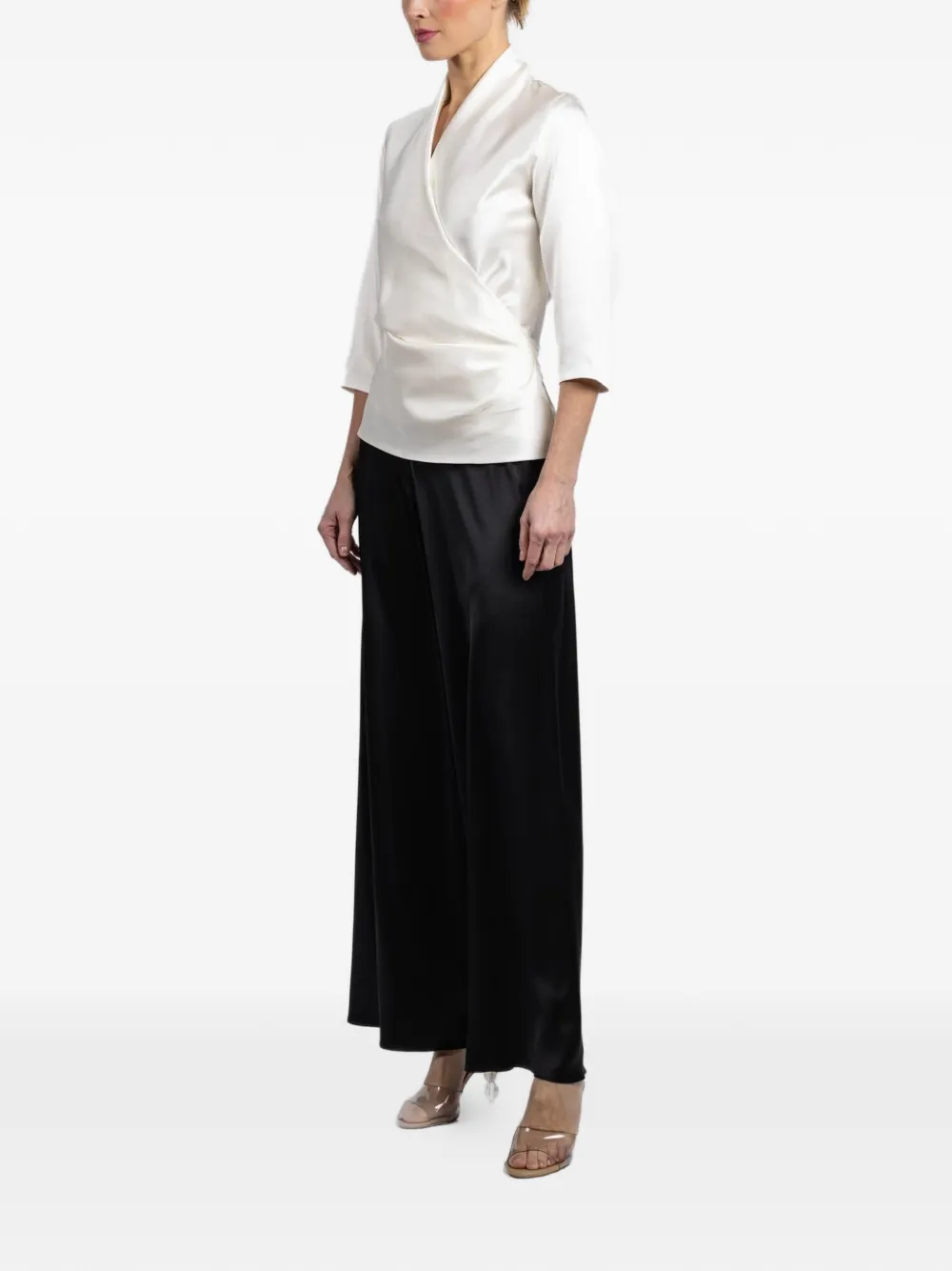 Three-Quarter Wrap Blouse