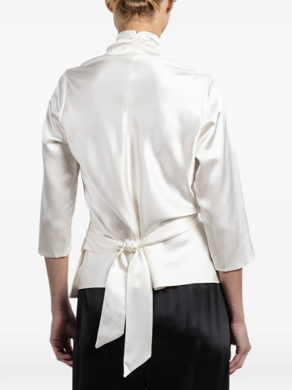 Three-Quarter Wrap Blouse