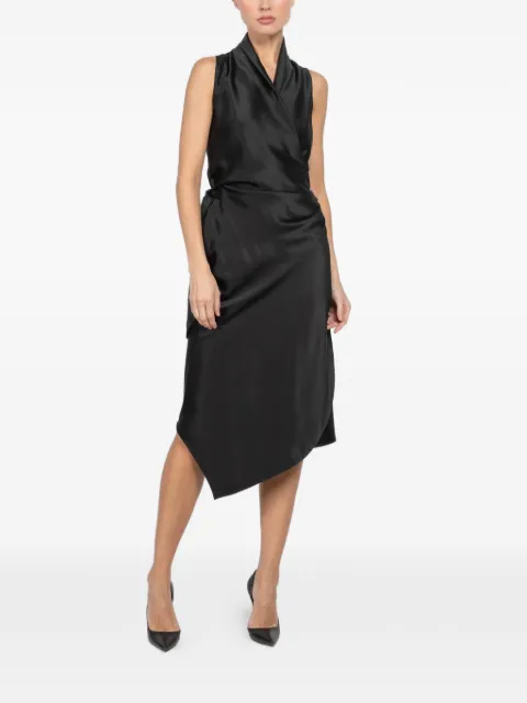 Peter Cohen tie-waist asymmetric dress
