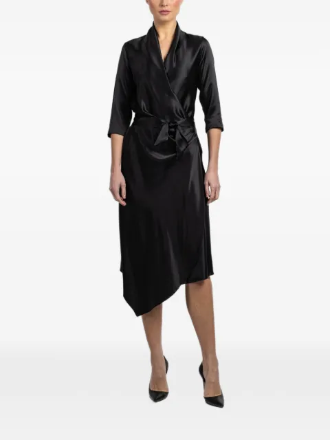 Peter Cohen tie-waist wrap dress