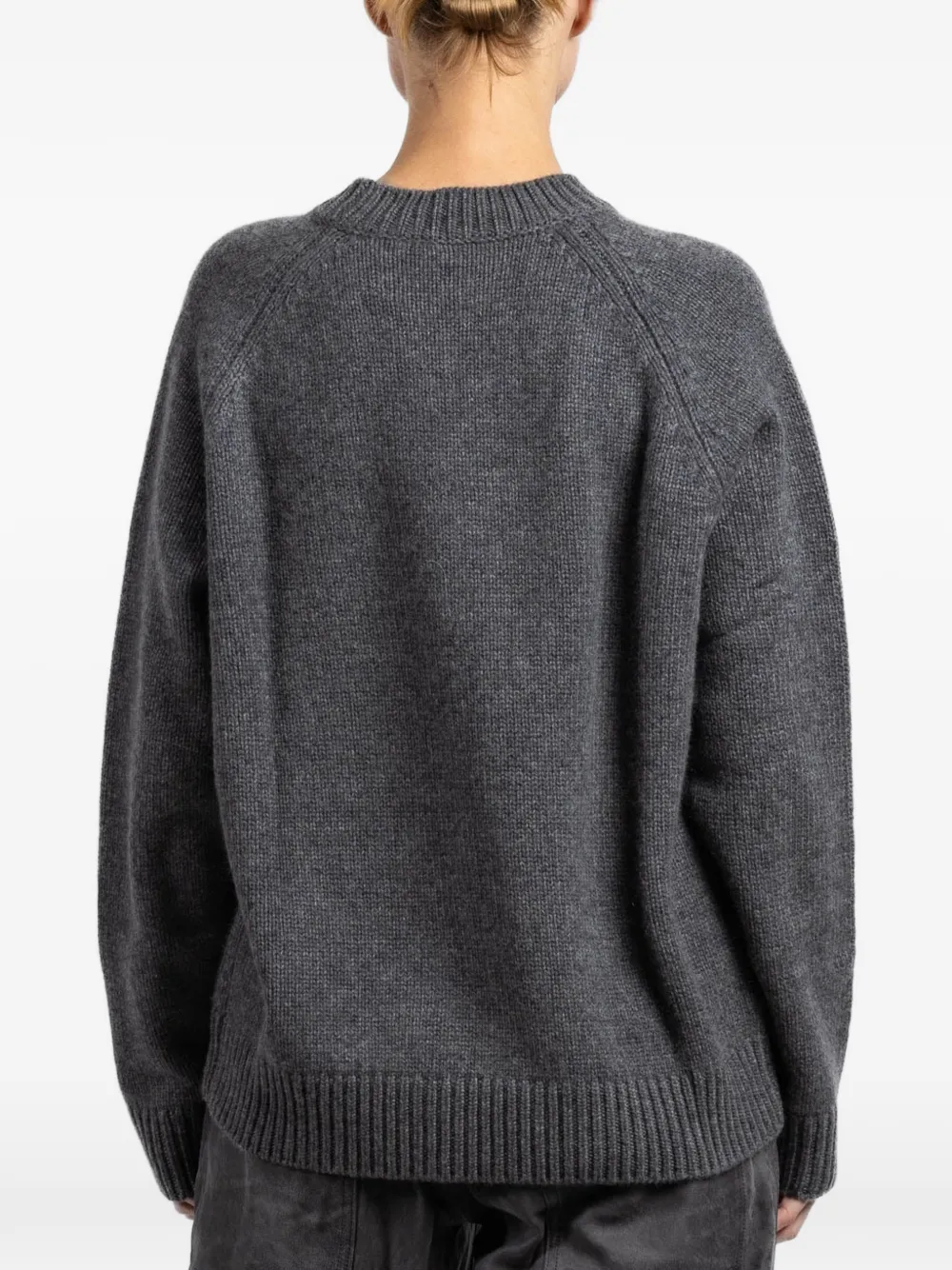 Anine Ribbed Grey Sweater