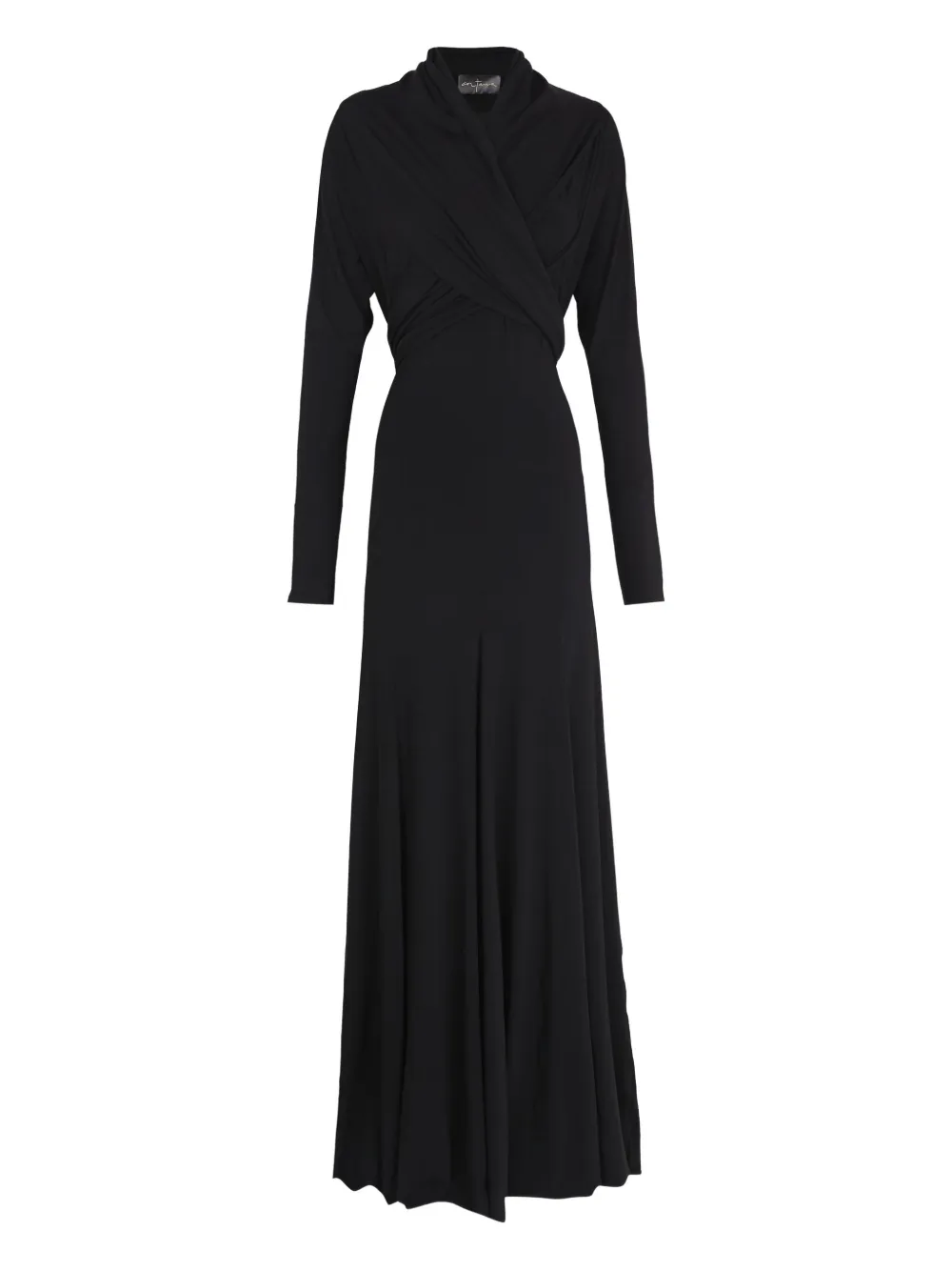 Cortana cutout long-sleeve maxi dress - Nero