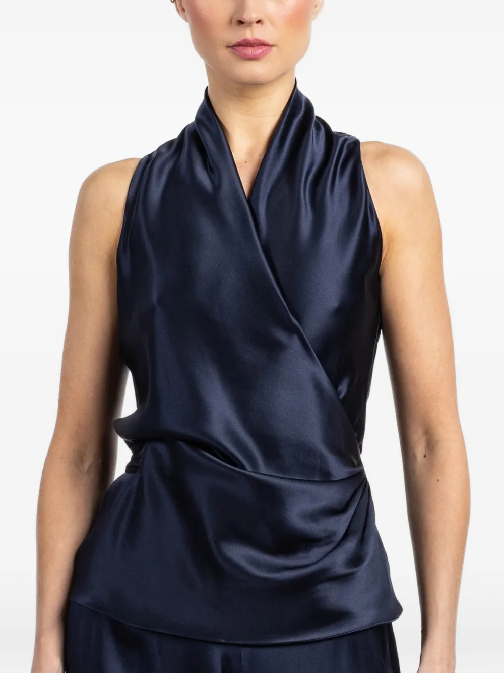 Peter Cohen Gewikkelde top Blauw
