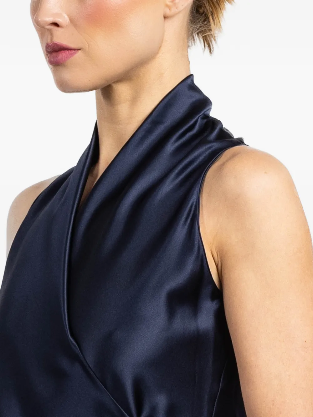 Peter Cohen Gewikkelde top Blauw