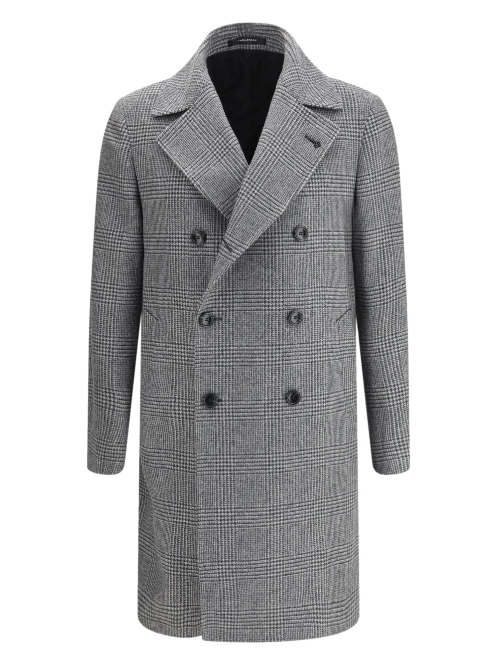 Tagliatore check-pattern coat - Grigio