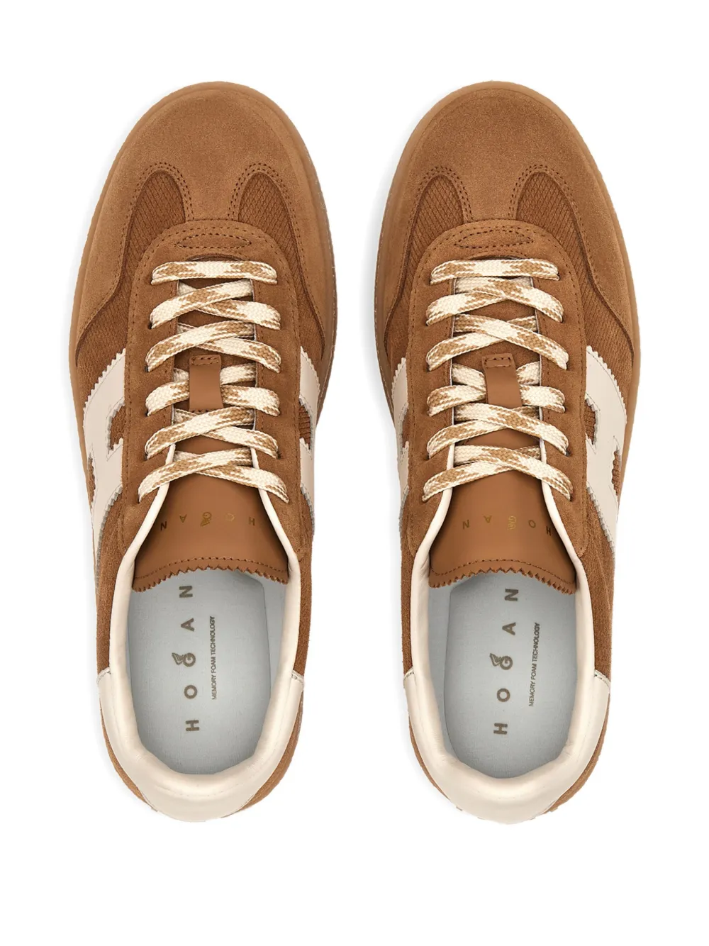 Hogan H698 sneakers met plateauzool Bruin