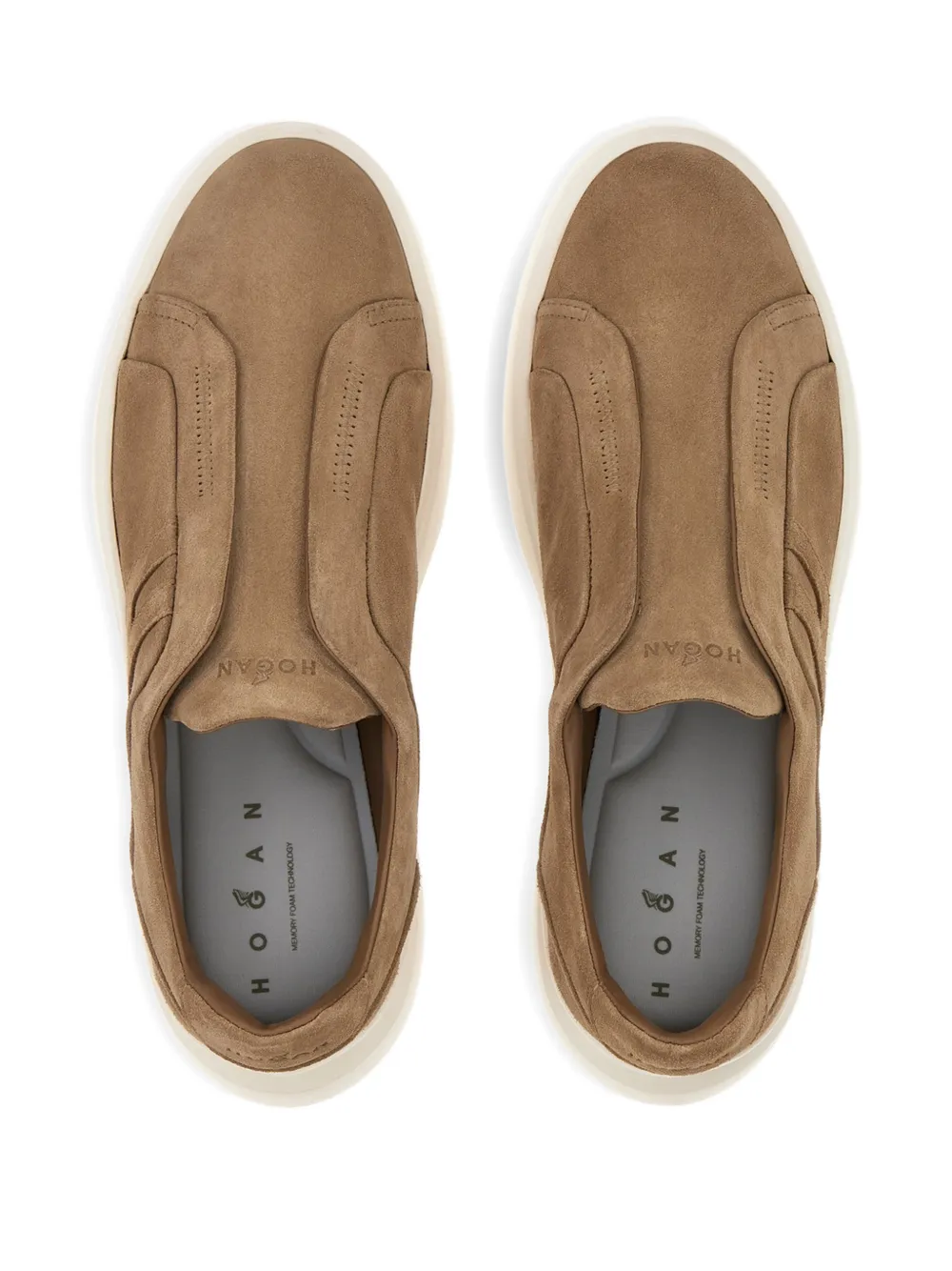 Hogan H580 sneakers met plateauzool Bruin