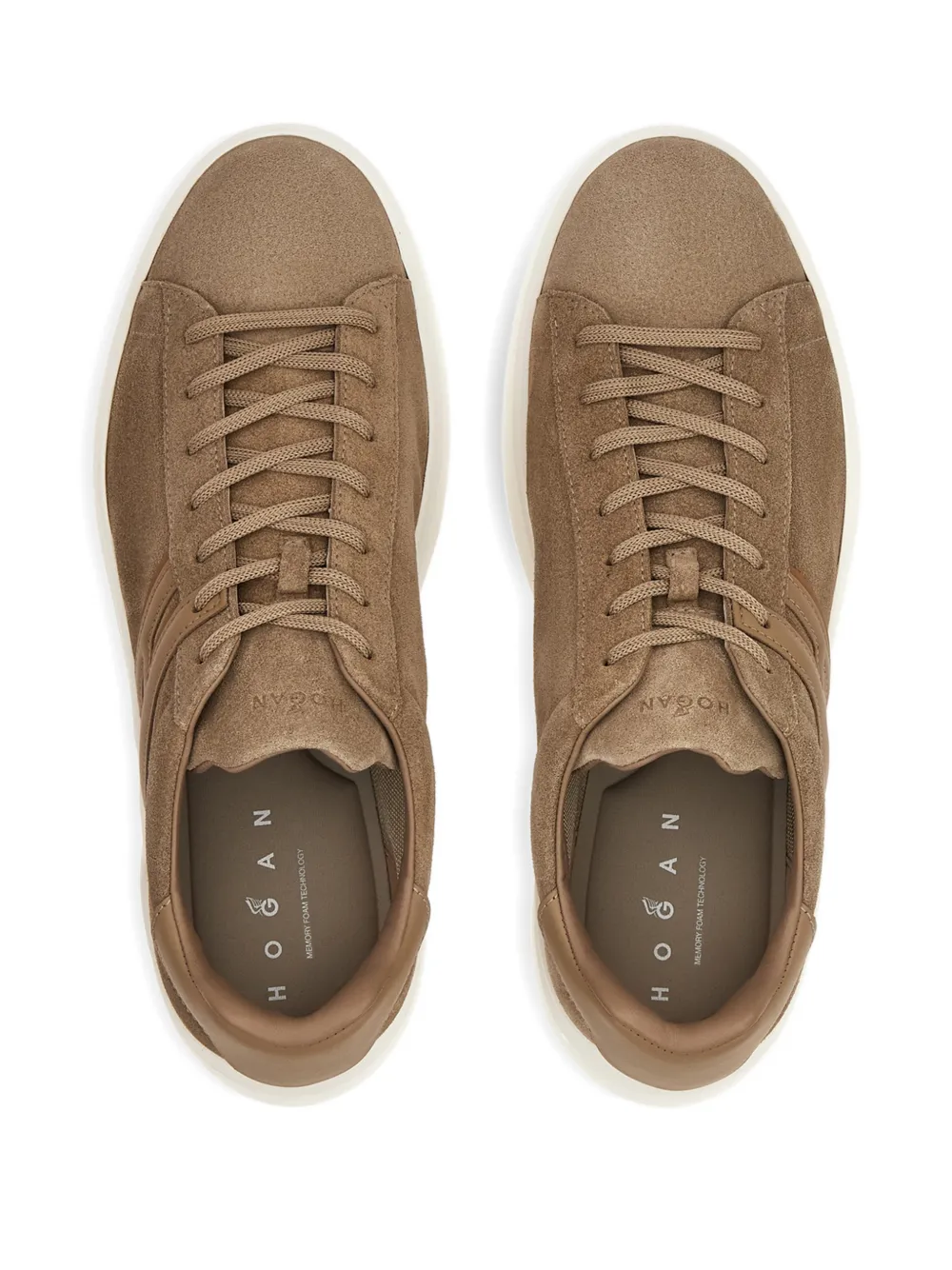 Hogan H580 logopatch sneakers Bruin