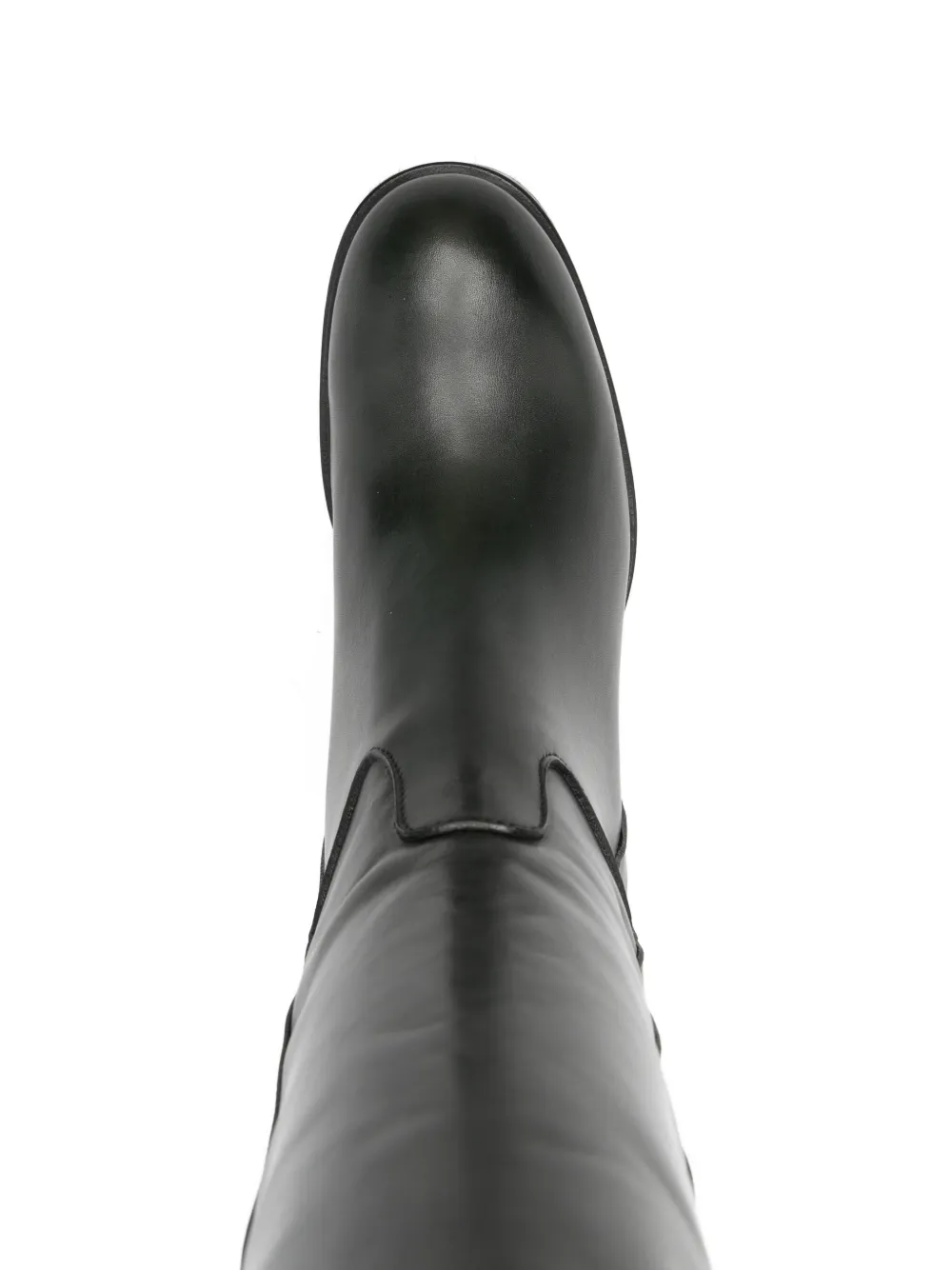 paola parisi 50 mm laarzen met blokhak Zwart