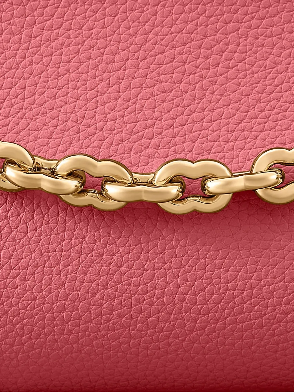 Maison De Sabre The Palais Soirée Chain Leather Shoulder Bag In Pink