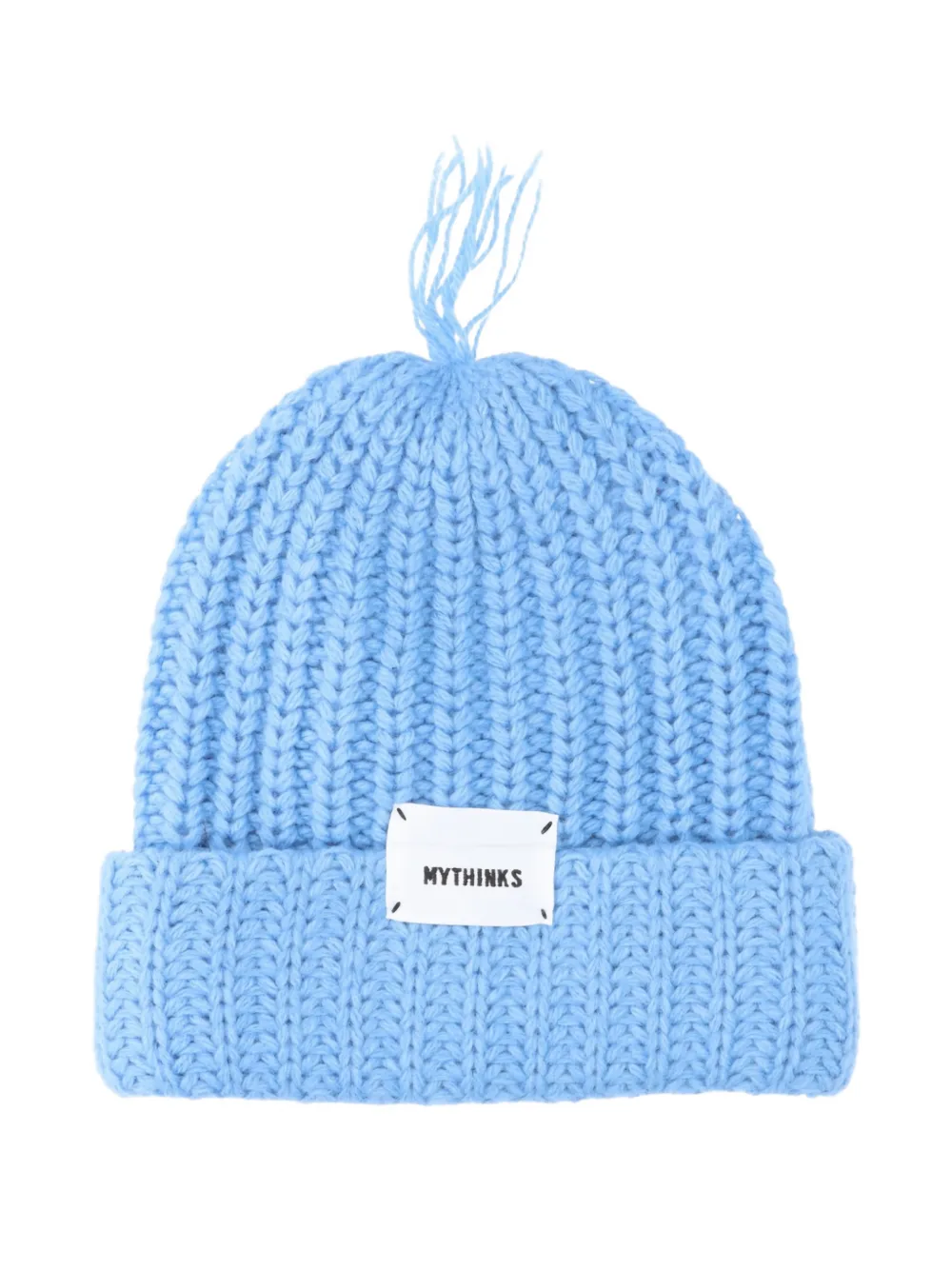 Mythinks Logo-patch Beanie Hat In Blue