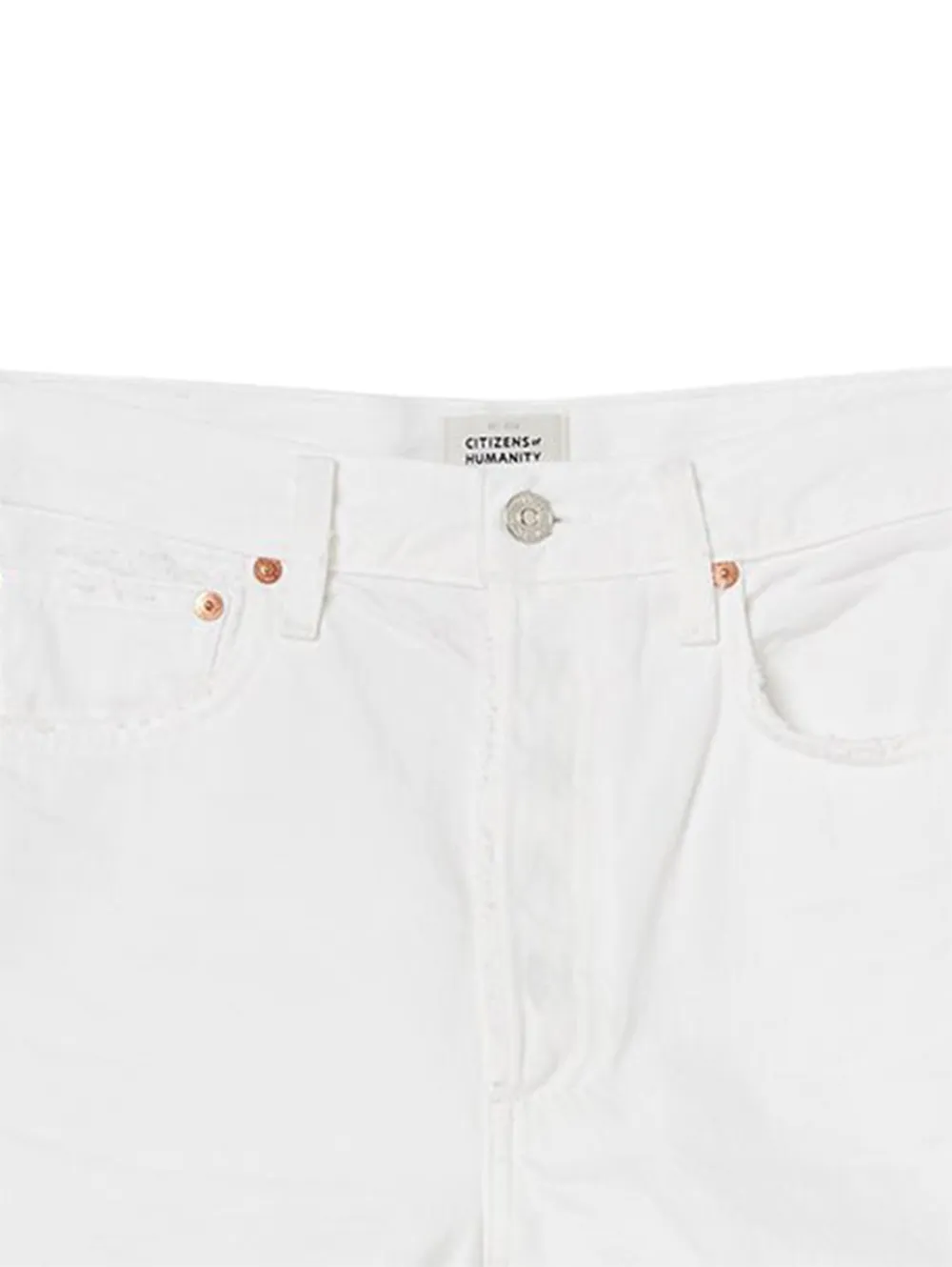 Citizen Of Humanity Marlow Cotton Shorts In White