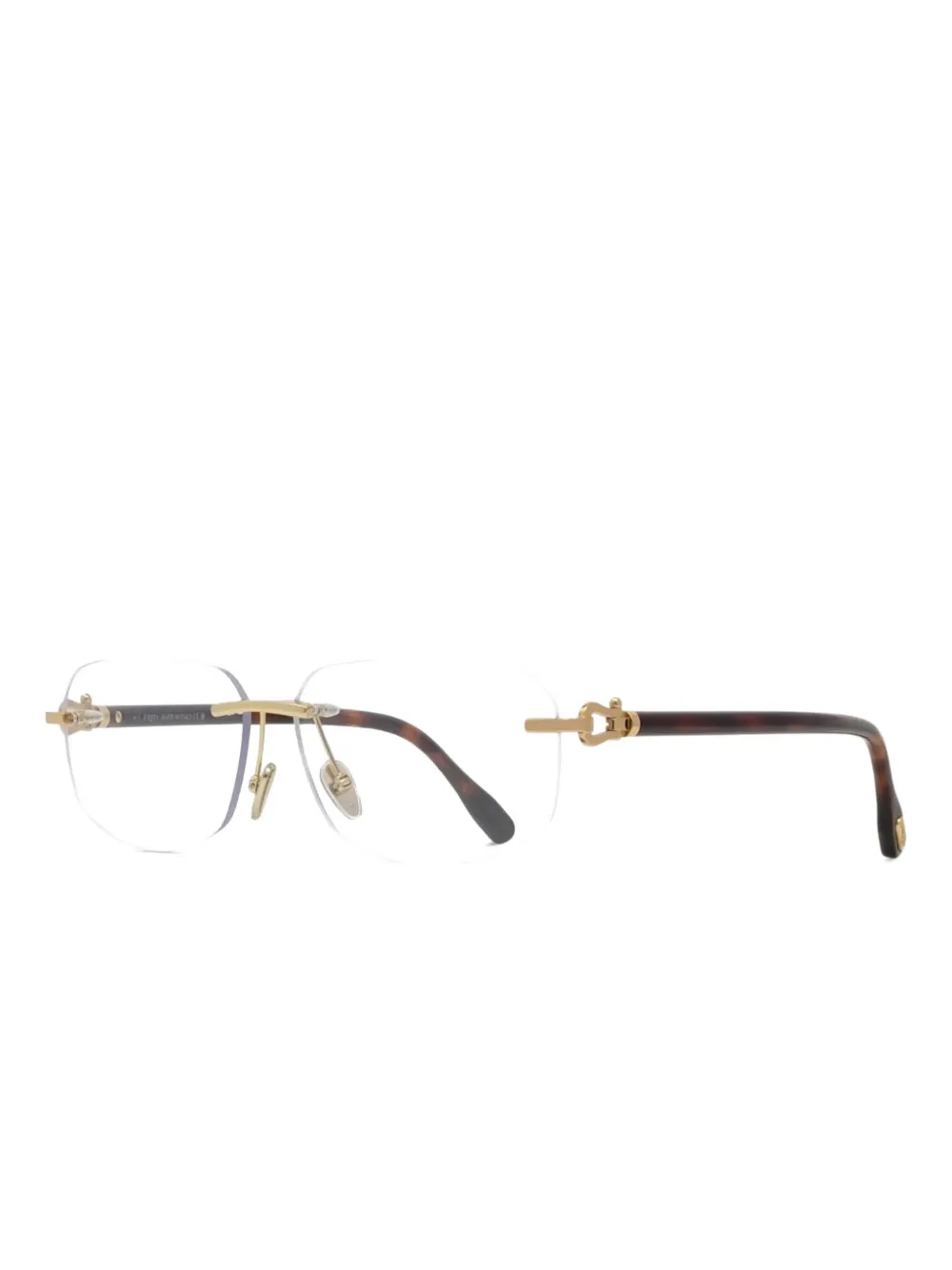 Fred Double Cable geometric-frame glasses | Men | Image 2