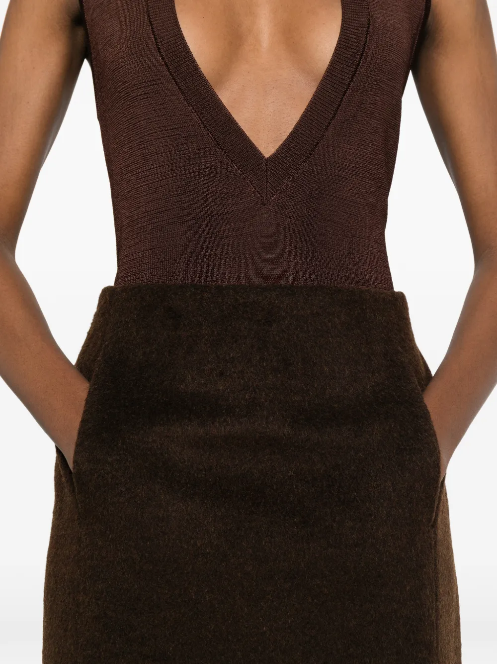 Tailored Midi Skirt