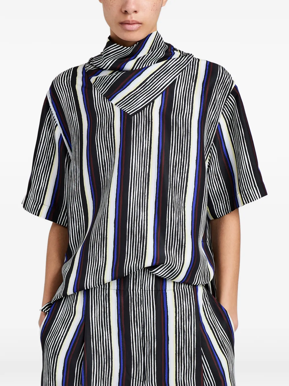 Proenza Schouler Gestreepte top Zwart