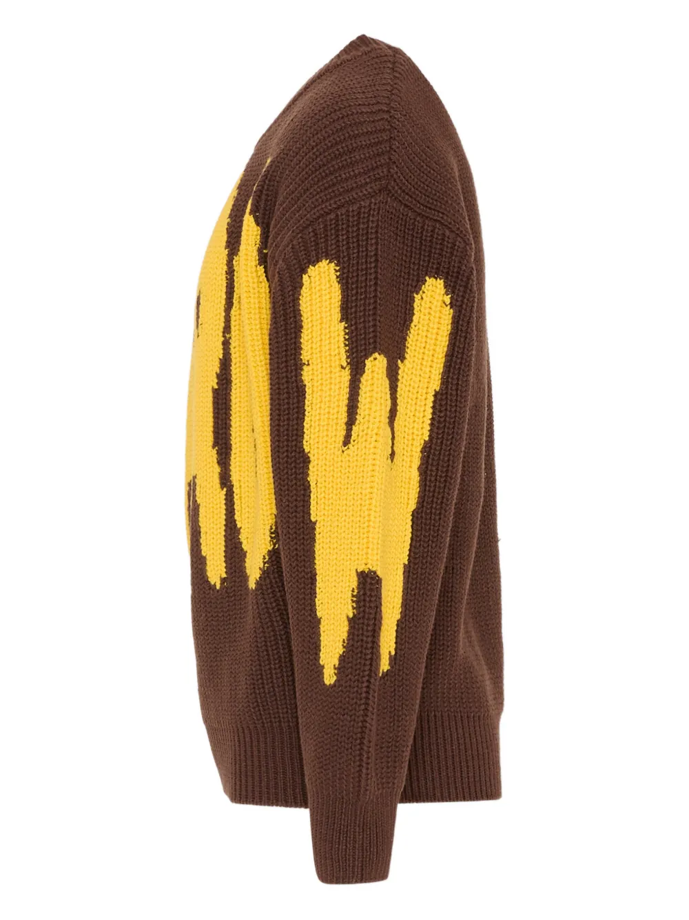 Barrow kids logo-intarsia sweater Bruin