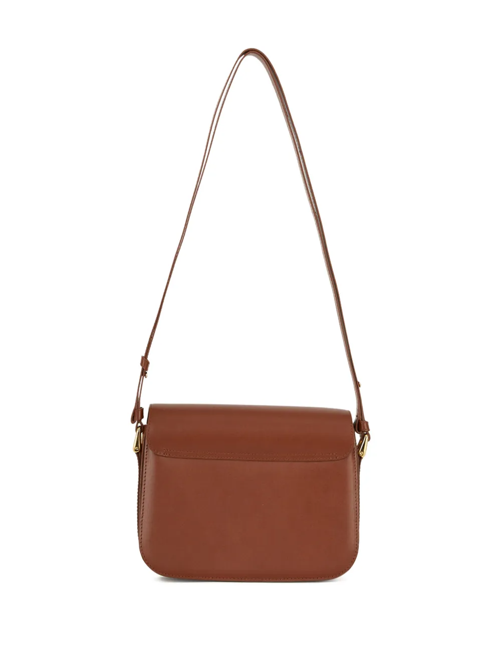Apc Small Grace Leather Cross Body Bag In Brown