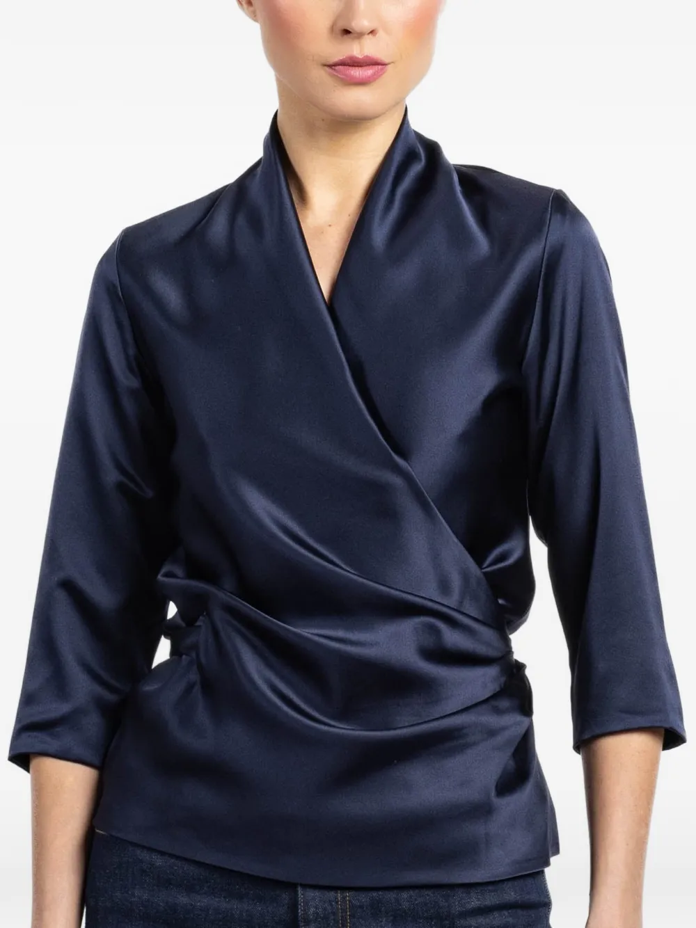  Peter Cohen Wrap Shirt - Blue 
