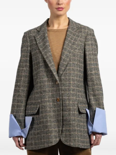 Jejia Birkin check-pattern pocket blazer
