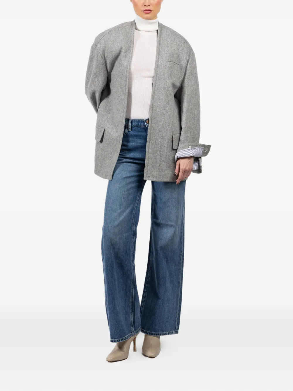  Jejia Pocket Grey Jacket 