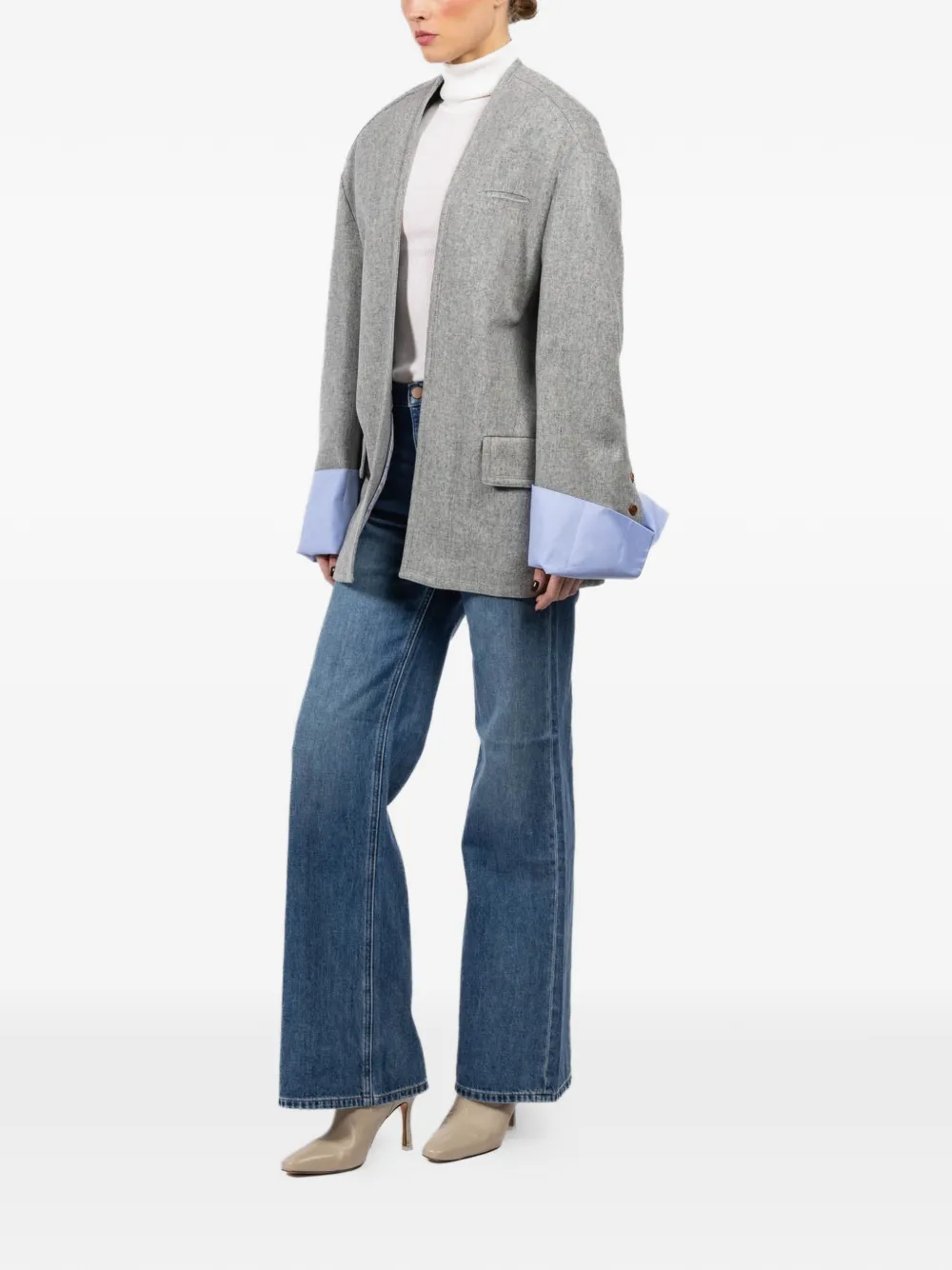  Jejia Pocket Grey Jacket 